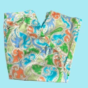 Talbots Bright Jungle Pants / SZ: 8 / EUC